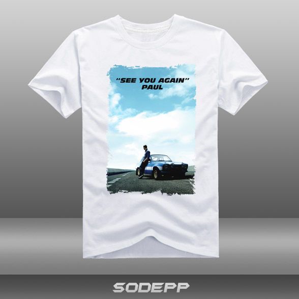 送込　海外　ポール・ウォーカー　ワイルドスピード　 ステッカー　Tシャツ　　11