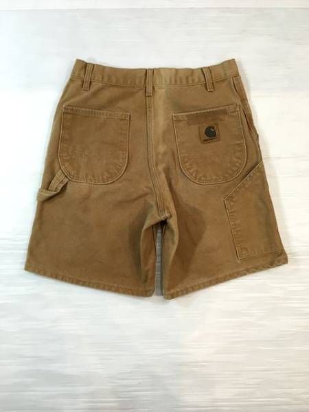 USA製Carharttカーハートダック地ショーツ(30)A4376アメカジ茶