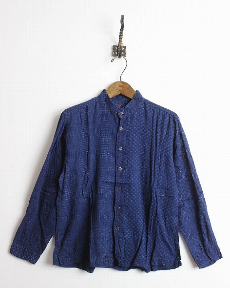 45rpm フォーティーファイブアールピーエム インディゴバンドカラーシャツ3*綿