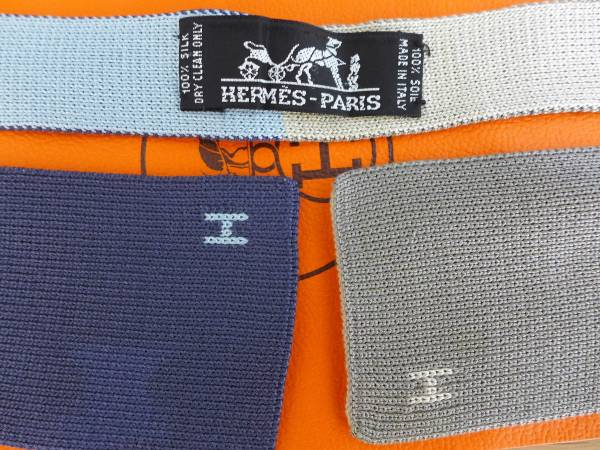 ◇未使用◇HERMES エルメス リバーシブル シルクニットネクタイ☆男女