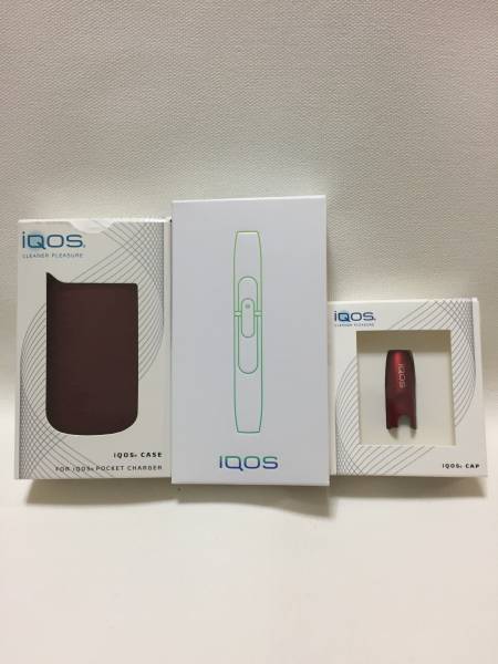 限定 新品未使用品 IQOS ホルダー バーガンディ ケース&キャップ ルビーレッド セット