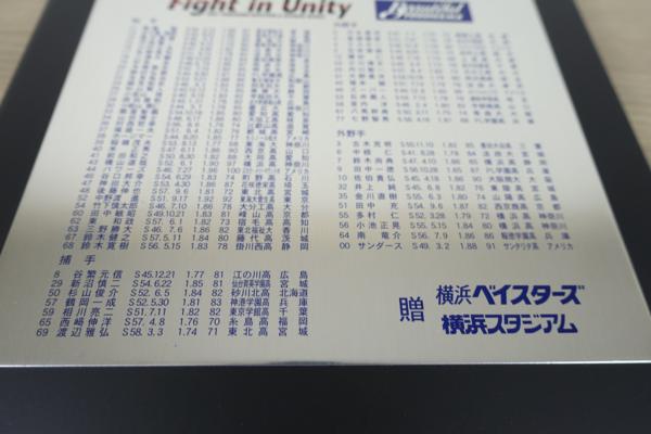 レア 美品 横浜ベイスターズ 2001 選手・コーチ名入 記念盾 SHONAN 
