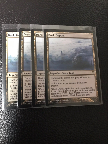 MtG】 暗黒の深部/Dark Depths 【英4枚セット】 【公式通販】