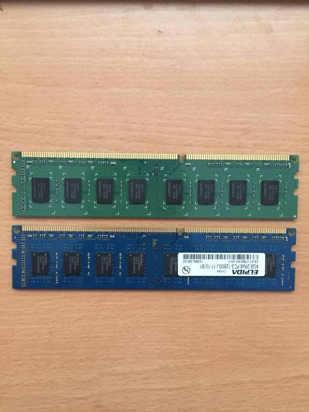 【DDR3 8GB】ELPIDA DDR3 PC3-12800U 4GB + I-O DATA DDR3 1600 4GB （計8GB）