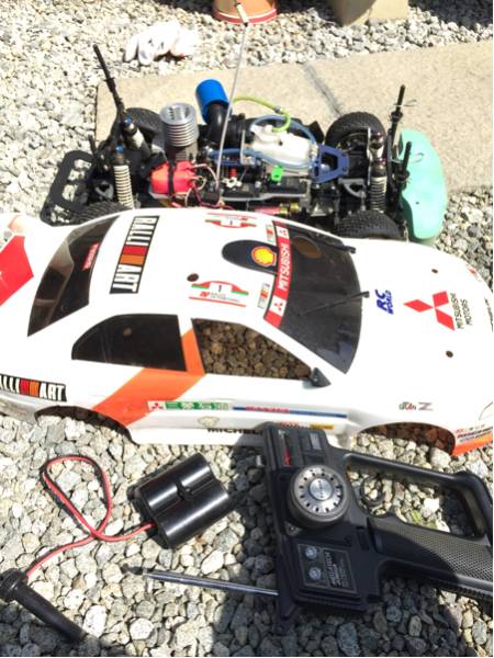 京商エンジンカー ラジコンフルセット エンジンカー ランエボ os21 