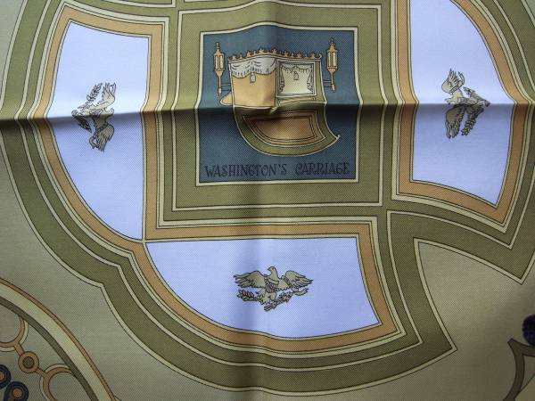 新品　HERMES　エルメス　スカーフ　グリーン系