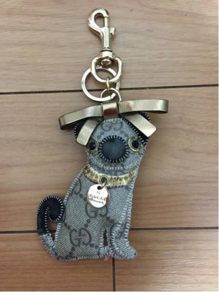 グッチョリ グッチ GUCCI キーホルダー パグ オリバー チャーム 良品
