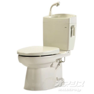 簡易水洗便器 【新品・特価】簡易水洗便器(手洗い付) ソフィアシリーズFZ300 簡易水洗トイレ FZ300-H00(手洗付) 便座無し