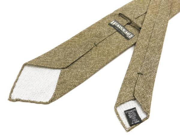 新品 タイ ユア タイ TIE YOUR TIE スフォデラータ ソリッド コットンネクタイ ブラウン H7055