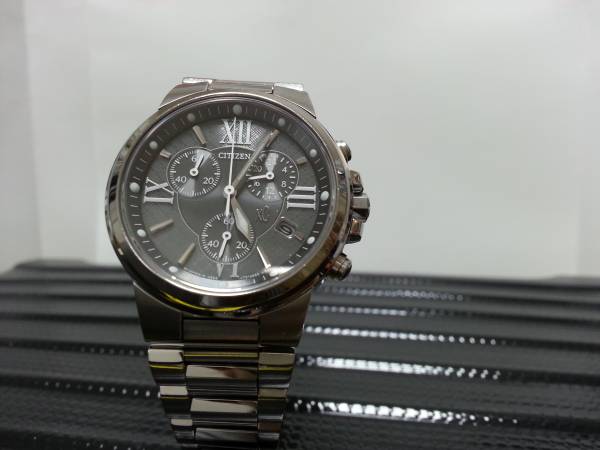中古 CITIZENシチズン XC クロスシー エコドライブ クロノグラフ H504 