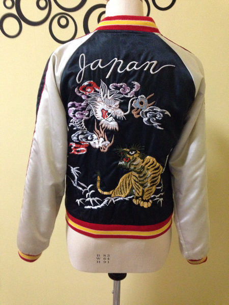 スカジャン レディース (M) 龍×虎