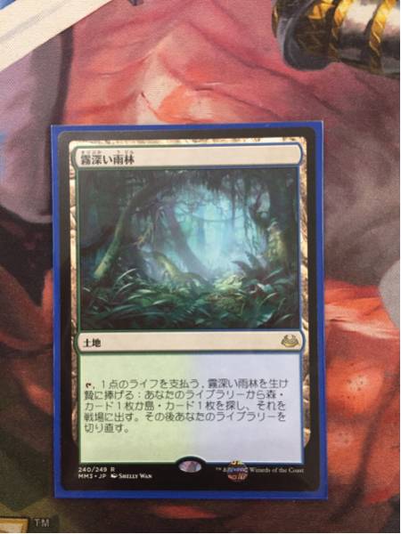 土地R MTG Foil《霧深い雨林⁄Misty Rainforest》[ZEN] 日本最大級