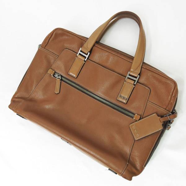 TUMI BEACON HILL ヴァーノン レザー ブリーフケース バッグ オールレザー 68530