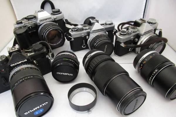 262☆オリンパス ジャンク扱 OM-1 1.8 50mm/OM-2 2.8 135mm/E.ZUIKO