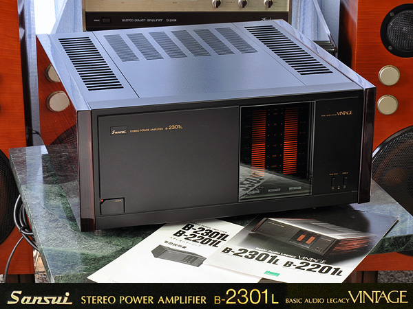 JSANSUI B-2301L VINTAGE パワーアンプ サンスイ 060712 サンスイ 銘