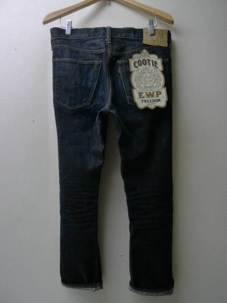 ◇ cootie クーティー 13，5oz セルビッチ 赤耳 5 Pocket Tight Fit 