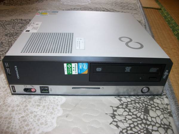 Windows10 正規ライセンス認証済　富士通デスクトップPC　ESPRIMO D750/A　Core i3 3.07GHz メモリ2GB HDD160GB（中古美品）