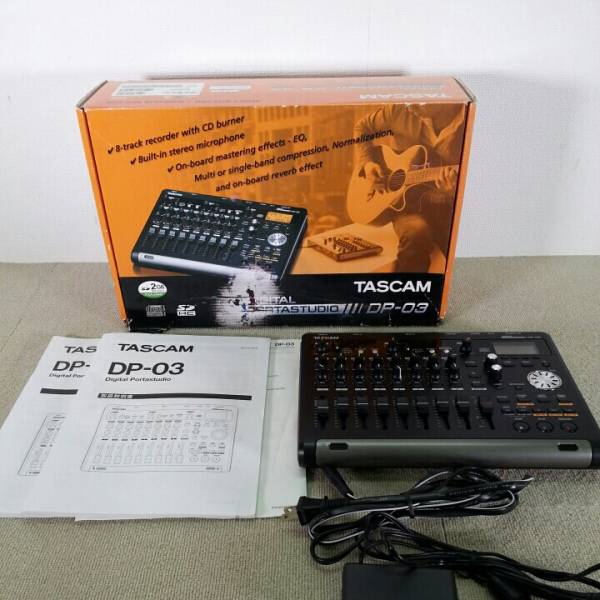TASCAM | DP-03 マルチトラックレコーダー SD⁄SDHC 8トラック DP-03SD