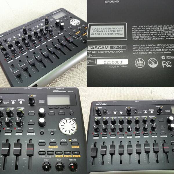 TASCAM | DP-03 マルチトラックレコーダー SD⁄SDHC 8トラック DP-03SD