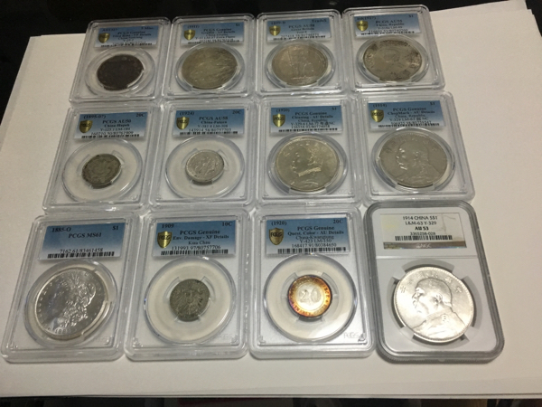 中国銀貨 コレクターより放出 12枚セット モルガン銀貨 極美品