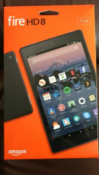 [美品] Fire HD8 16GB 第7世代 6月7日発売 ガラスフィルム付き