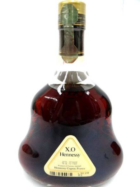 未開栓 箱付き HENNESSY ヘネシー XO クリアボトル 金キャップ 未開栓
