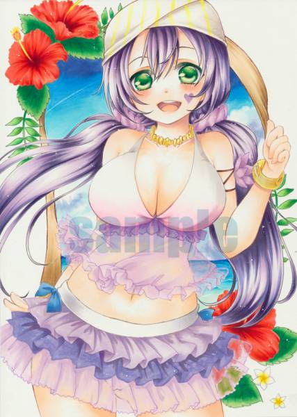 同人手描きイラスト ラブライブ 東條希 M S 夏色衣装 誕生日 サイズ 手描きイラスト 売買されたオークション情報 Yahooの商品情報をアーカイブ公開 オークファン Aucfan Com