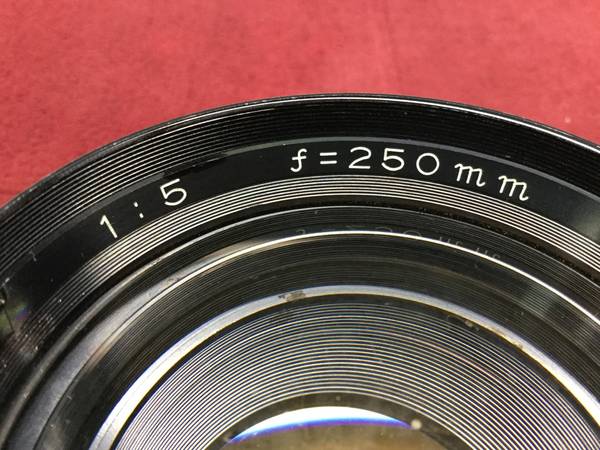 MAMIYA MAMIYA-SEKOR 1：5 /f=250 mm 中判カメラ用レンズ○ジャンク品