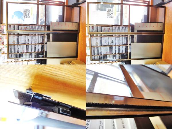 2枚セット　トステム　ブロンズ　新品　網戸　アルミ　取替え　修理　修繕　補修　リフォーム　DIY　訳あり　約　W737ｘH1954mm　B-501