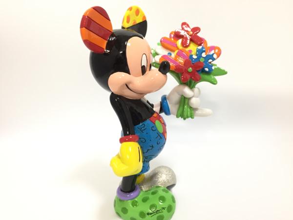 【新品】ディズニーショーケース Britto ロメロ・ブリット ミッキーマウス with フラワーズ フィギュア