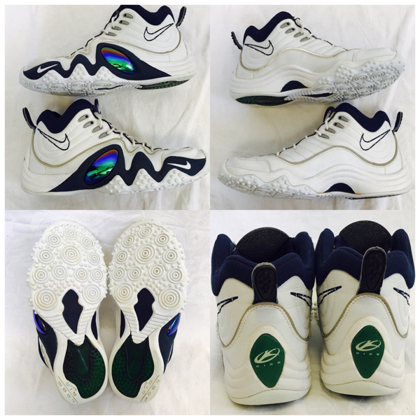 NIKE エアズームフライト5 白紺 26.5cm スニーカー バッシュ KIDD 田臥 