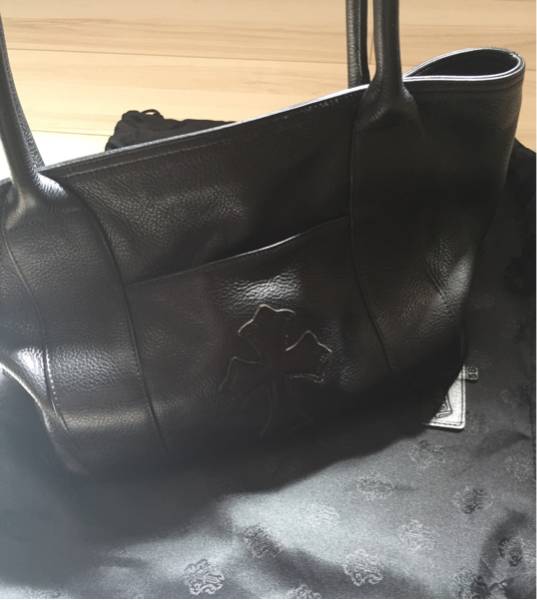 レア！CHROME HEARTS トートバッグ！クロムハーツ 登坂 big bang レザー ダガー クロス