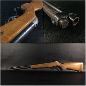 古い 空気銃 射的銃 ライフル 昭和 レトロ 鉄製銃身