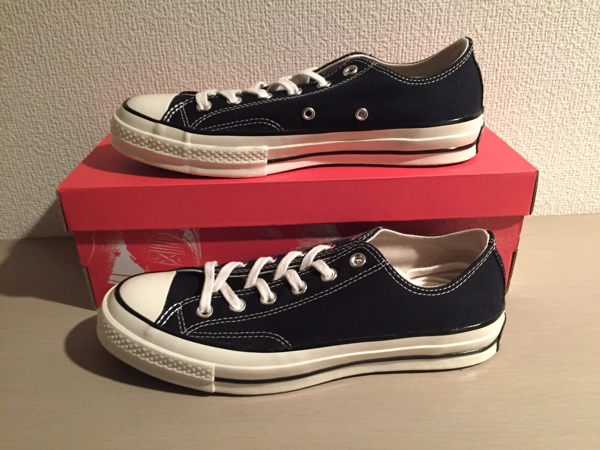 【日本未発売 】【27.5cm】CONVERSE CHUCK TAYLOR コンバース 復刻 チャックテイラー 三ツ星 CT70 黒 ローカット 新品未使用品 US9.5