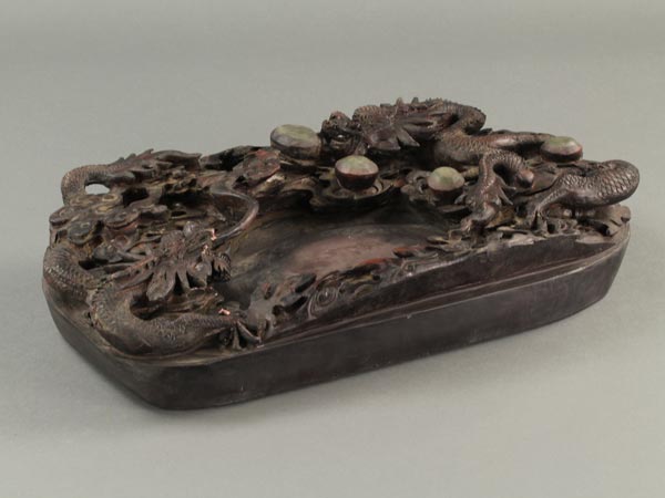 硯 唐物 文房四宝 石眼 中国四大名硯 龍鳳凰彫刻 旧家整理品 - 硯 唐物 文房四宝 石眼 中国四大名硯 龍鳳凰彫刻 旧家整理品 -