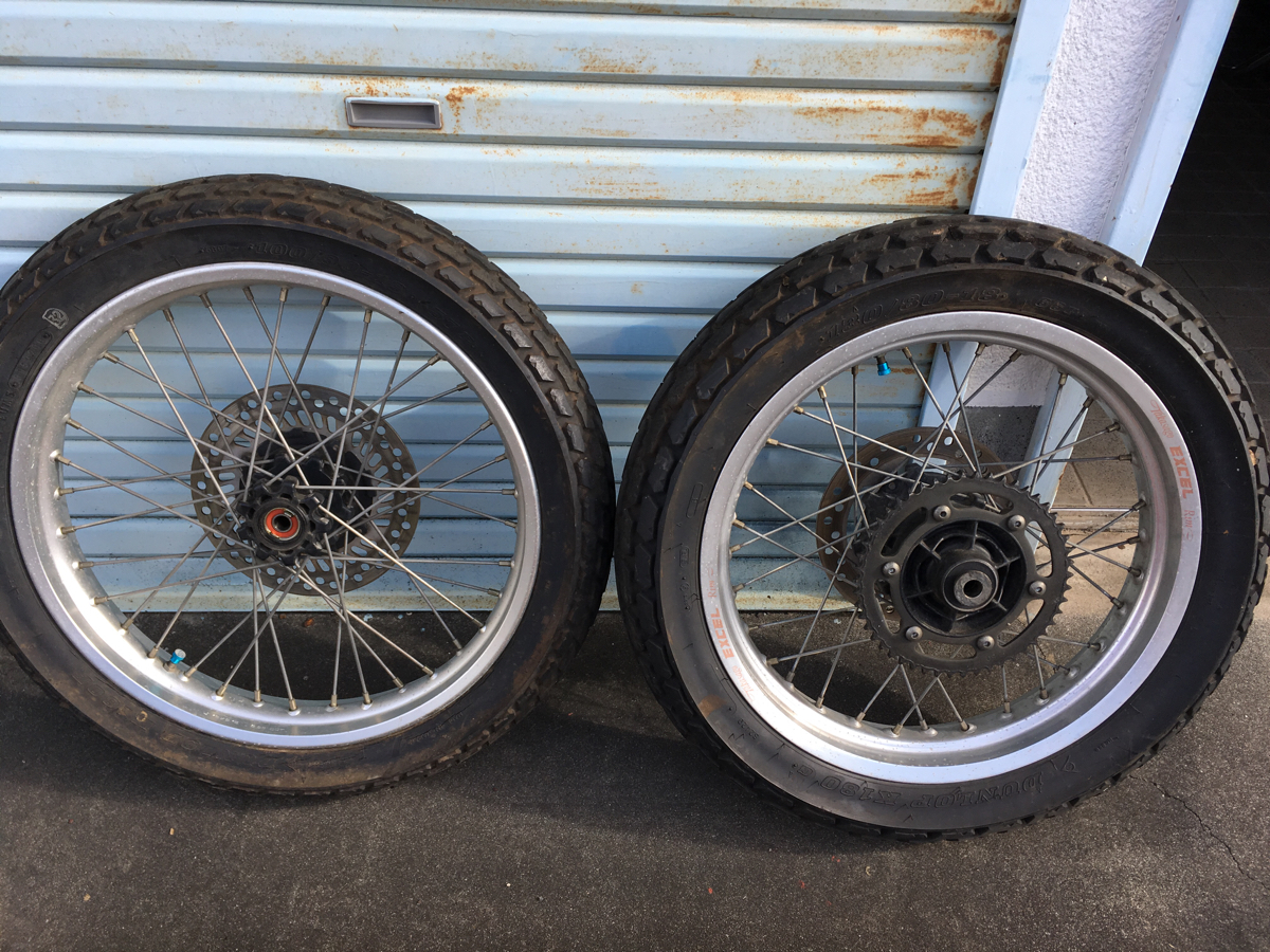 xlr250 md22 前後　ホイールセット XLR250 BAJA -xlr250 2025年最新Yahoo!オークション | バハ MD22 前後