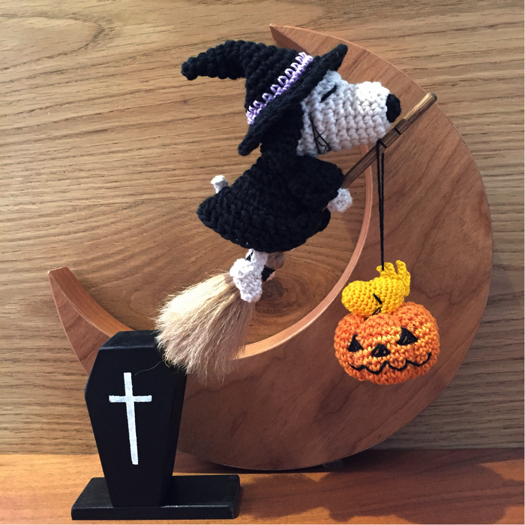 ハンドメイド ハロウィン あみぐるみ 編みぐるみ アミグルミ スヌーピー 風_1