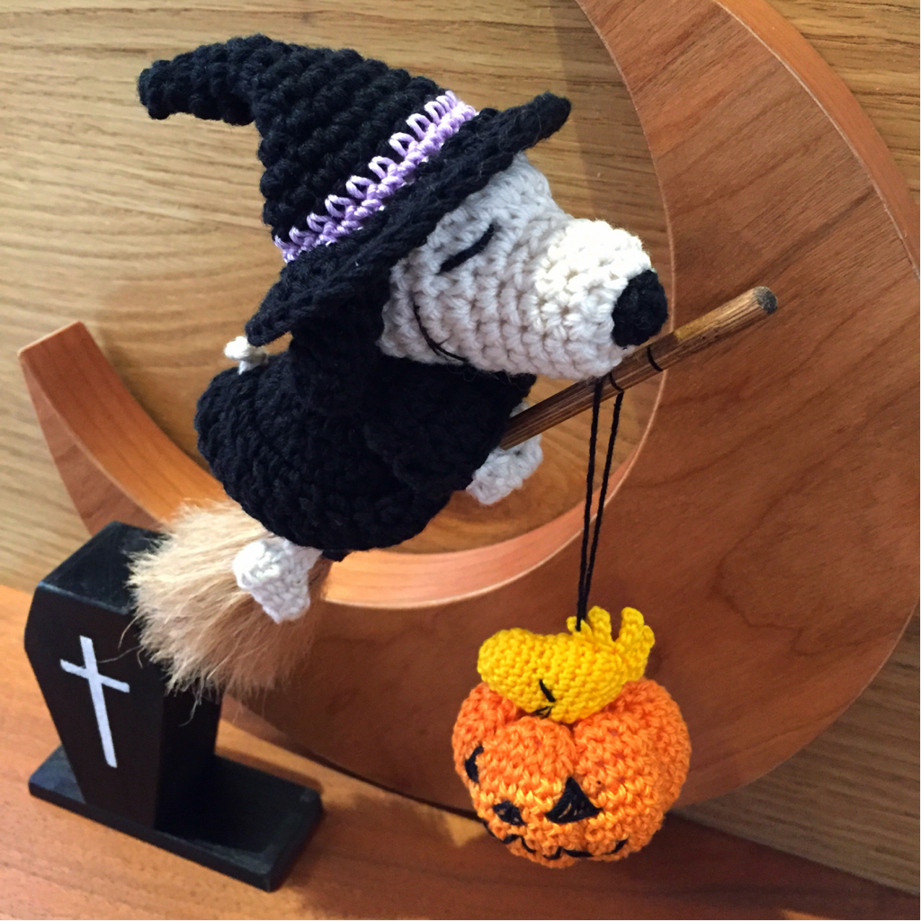 ハンドメイド ハロウィン あみぐるみ 編みぐるみ アミグルミ スヌーピー 風_2