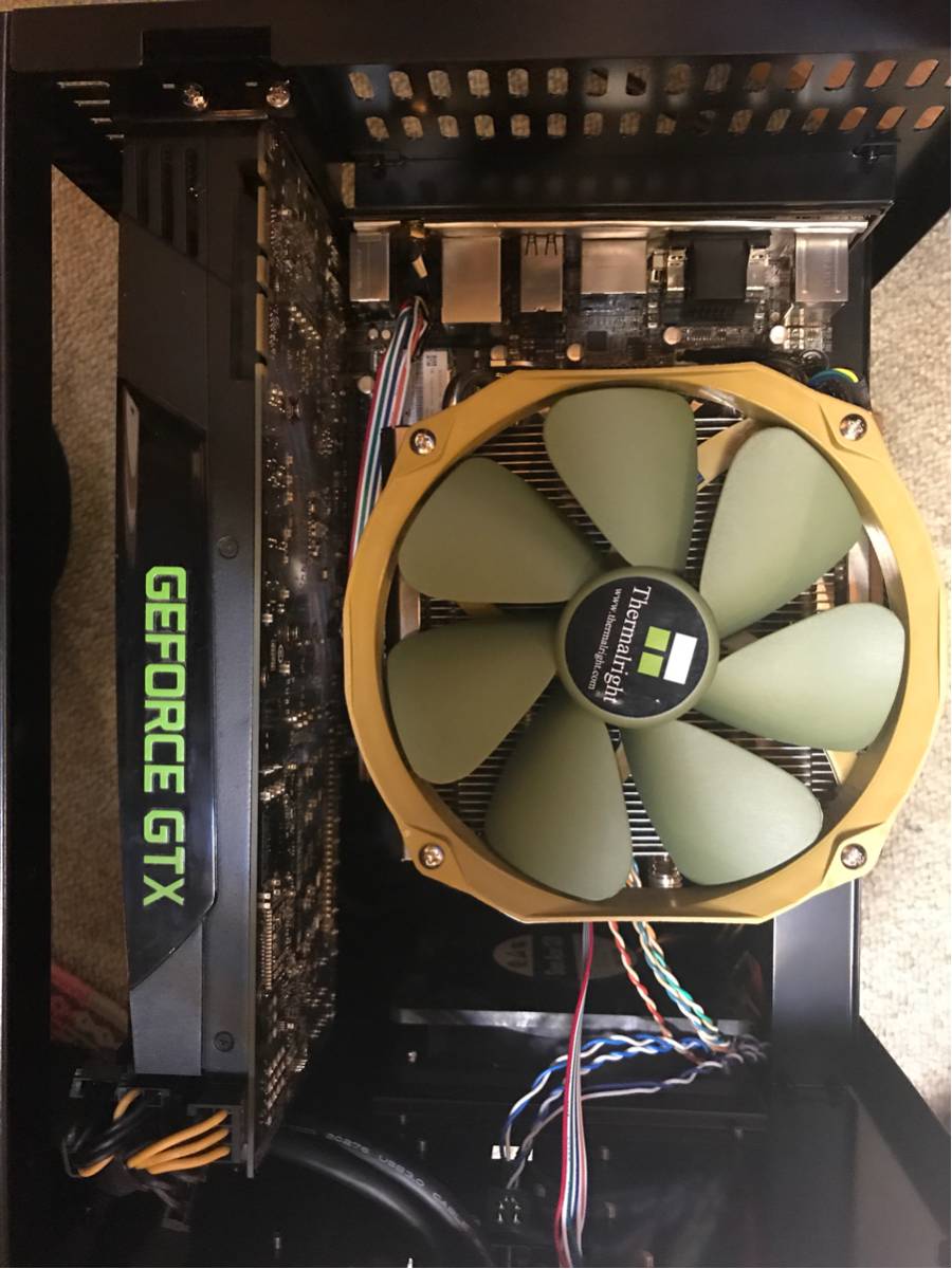 自作PC i7 4790K メモリ16GB SSD256GB GTX680 電源750W abeeケース miniITX