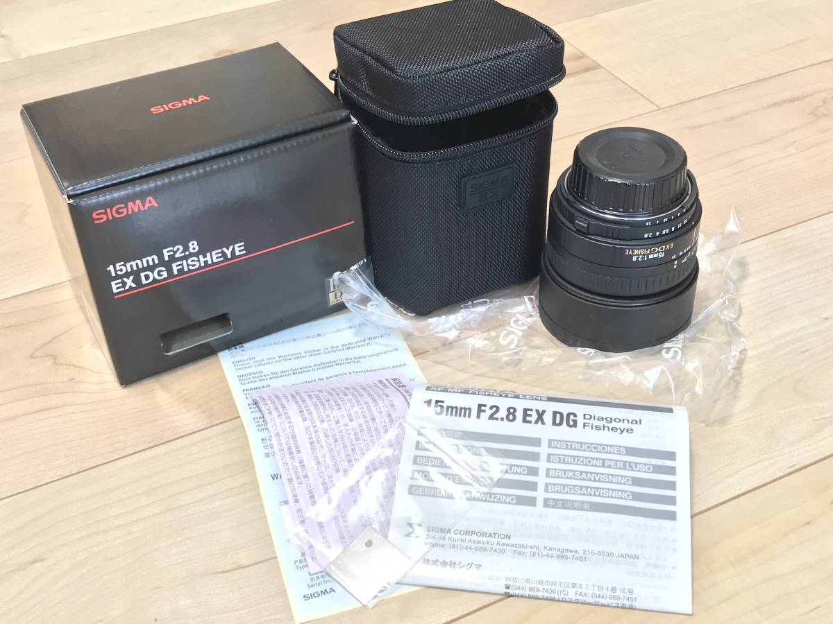 ◇超極上美品◇シグマ SIGMA 単焦点魚眼レンズ 15mm F2.8 EX DG