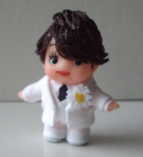 【WHITE】亀梨和也 KAT-TUN 24時間テレビ 衣装風キューピー♪_2