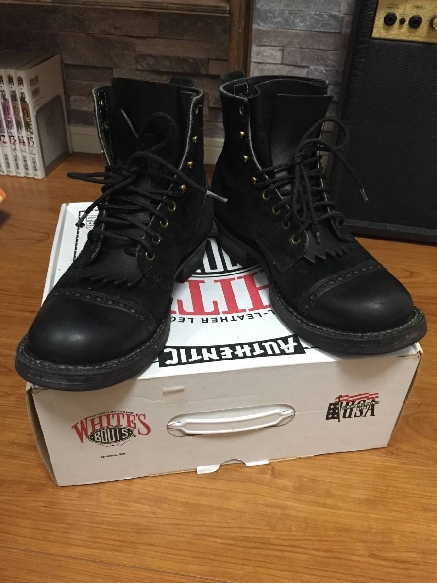 ホワイツ スモークジャンパー9.5 E ブラックスエード white's 【公式通販】