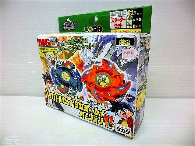タカラ ベイバトルセット タカオvsレイ Vバージョン ☆新品☆爆転シュート ベイブレード ベイバトルセット タカオVSレイ