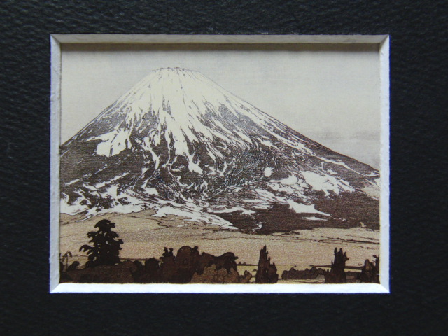 吉田博、【山中村】、希少な額装用画集より、美品、日本人画家、新品額装付 吉田博、、希少画集画、高級新品額・額装付 カテゴリー 【公式通販】