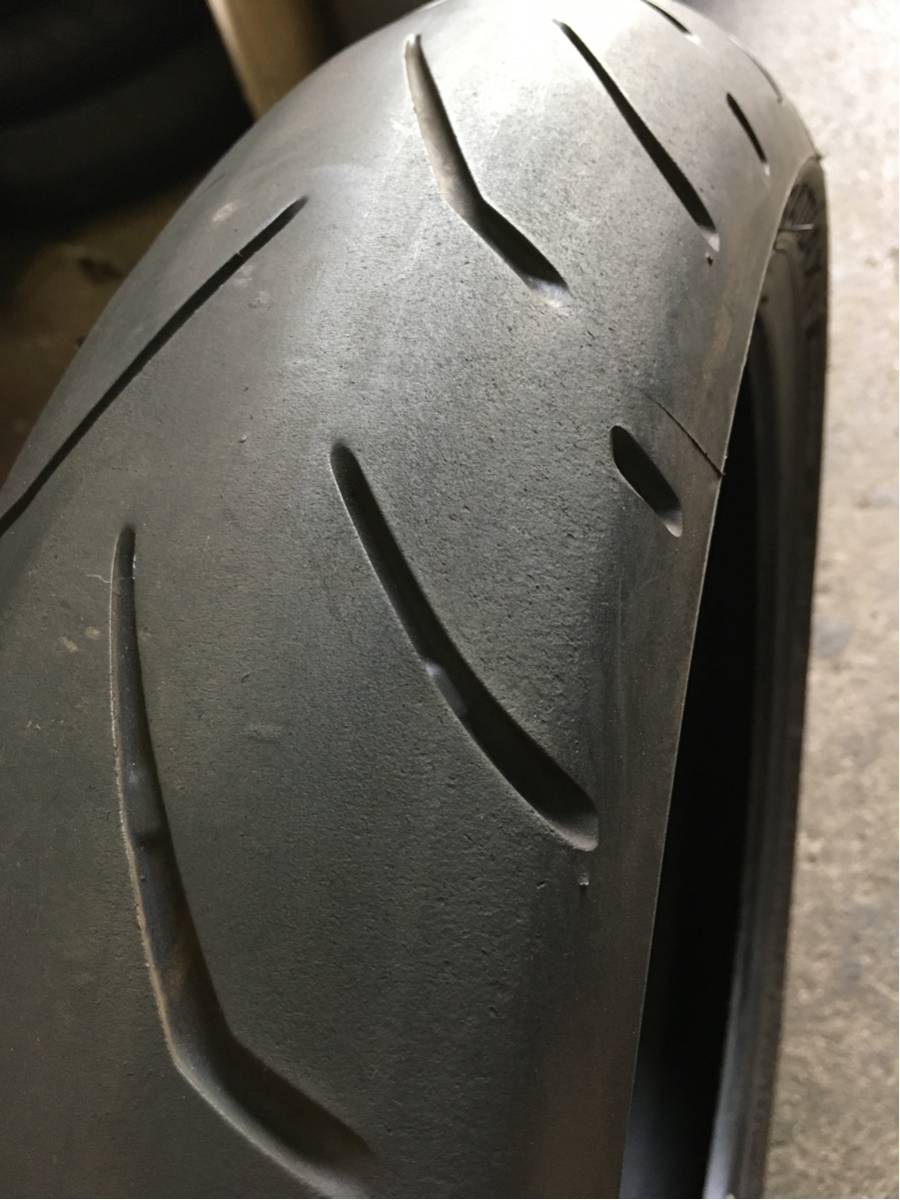 14y BRIDGESTONE BATTLAX S20F EVO 120/70ZR17 ブリヂストン バトラックス ハイパースポーツ 120 70 17 0614