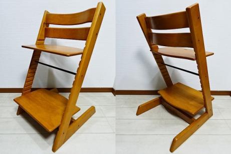 【廃盤品 希少】STOKKE トリップトラップ ベビーガード 革ベルト チェリー STOKKE ストッケ トリップトラップ チェリー ベビーガード レザー 旧型