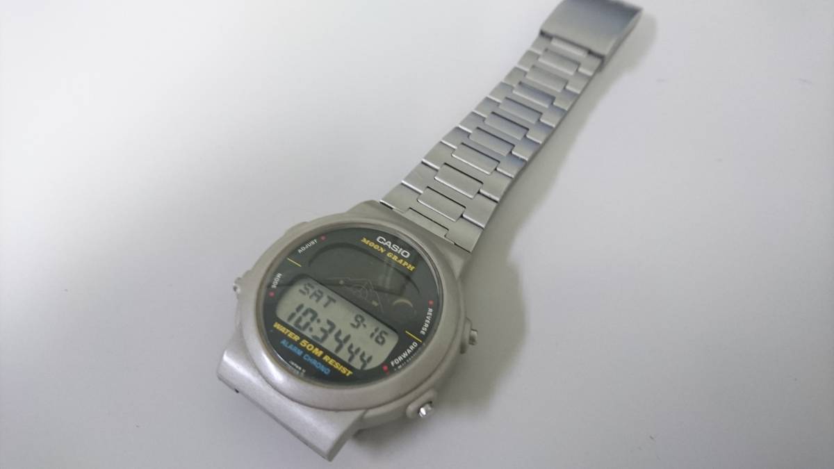 CASIO MOON GRAPH GMW-60 カシオ ムーングラフ 動作品 送料無料 '85_1