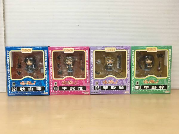 F023 グッドスマイルカンパニー ねんどろいど 4点セット けいおん！ 82 秋山澪 86 平沢唯 102 琴吹紬 104 中野梓 未開封