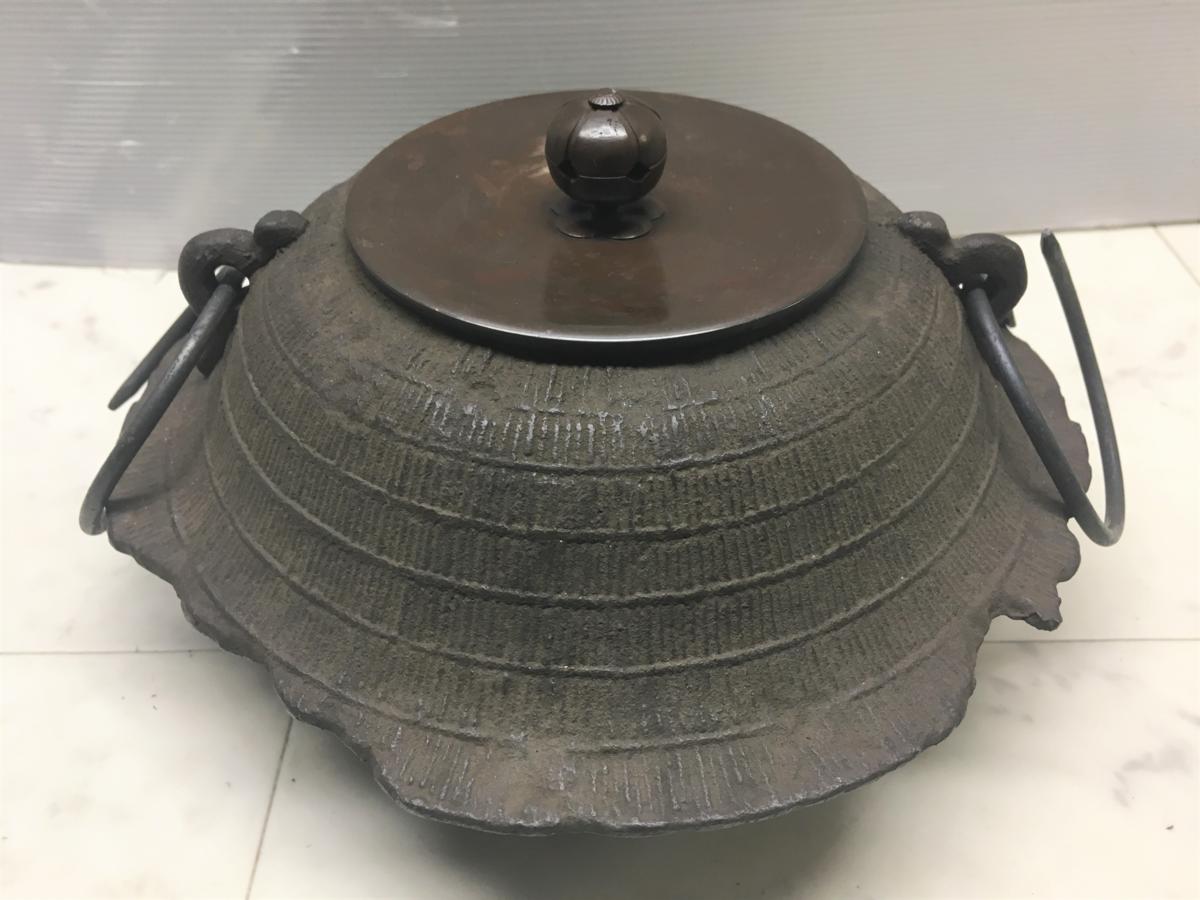 茶道具 茶釜 鉄釜 高橋 (鉄器 鶴 お値下げ！釜 鉄器 アンティーク 茶道具
