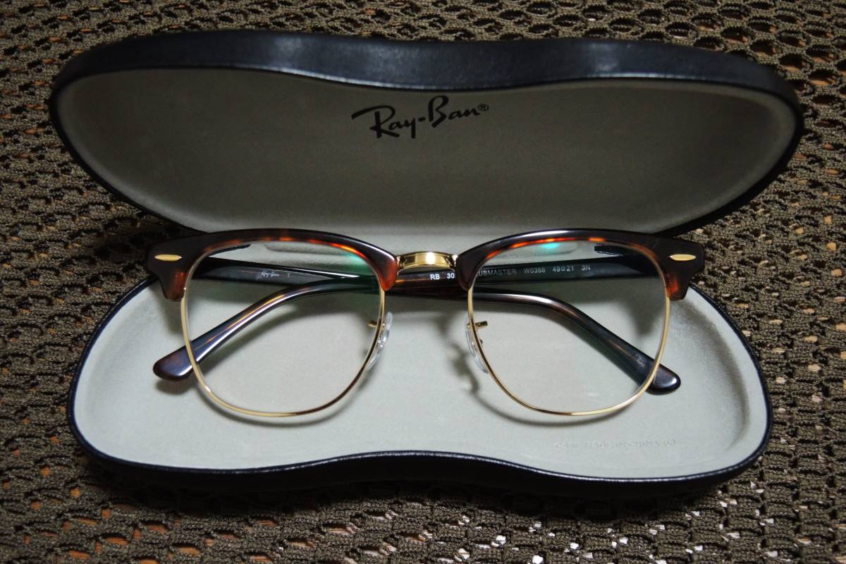 未使用 美品 RAY-BAN レイバン クラブマスター RB3016　4921